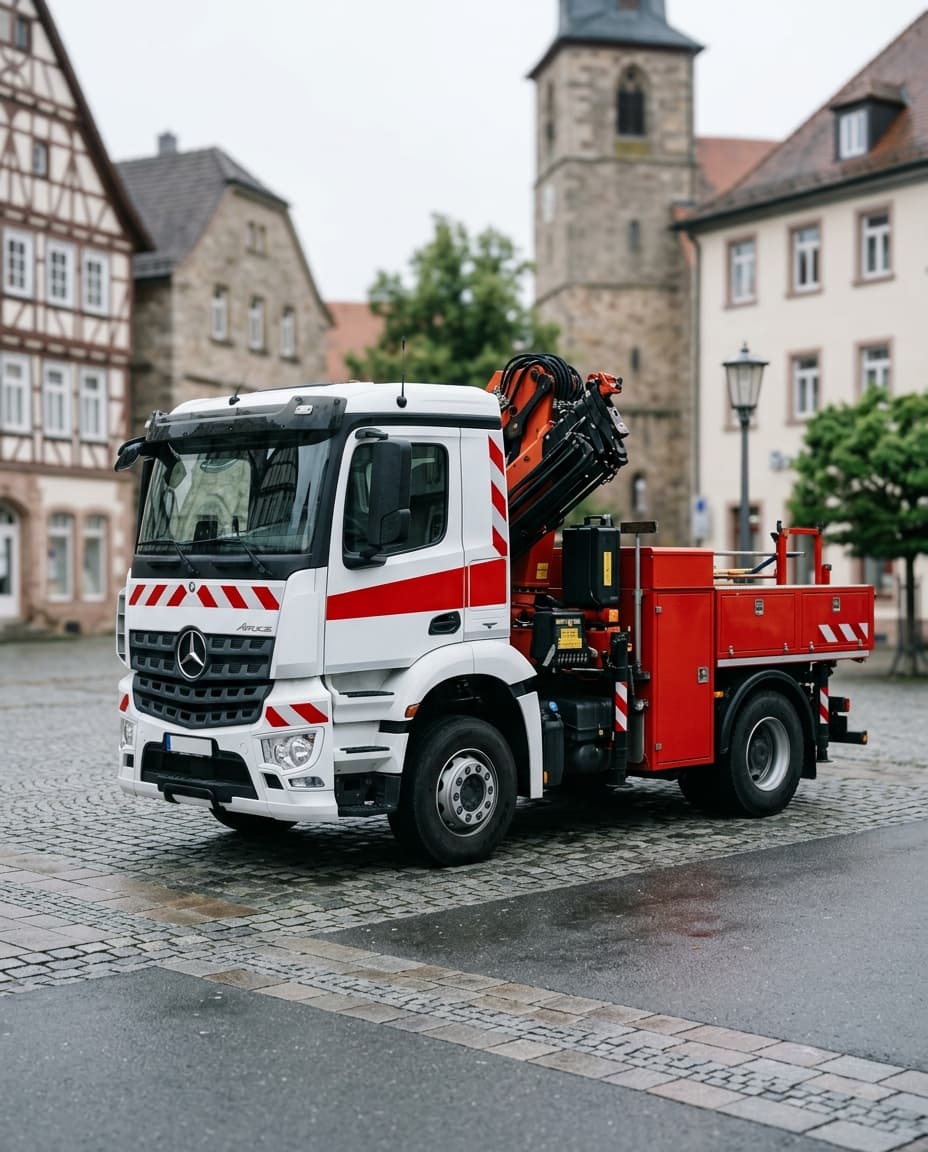 Kommunalfahrzeug bei der Auslieferung an die Stadtwerke Bottrop